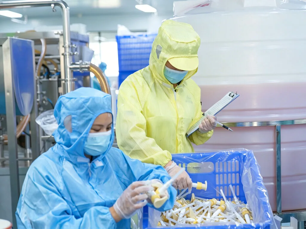 Cosmetics manufacturing quality control
