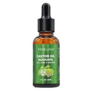 Castor oil hair growth bottle