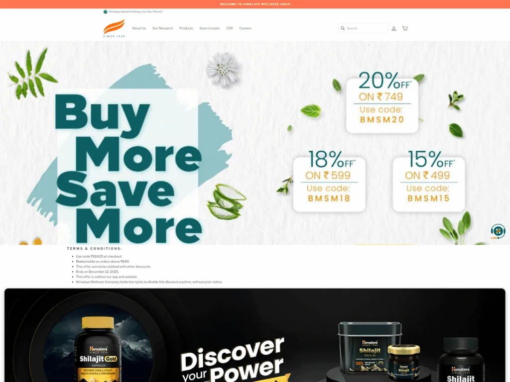 Himalaya Wellness hair oil products