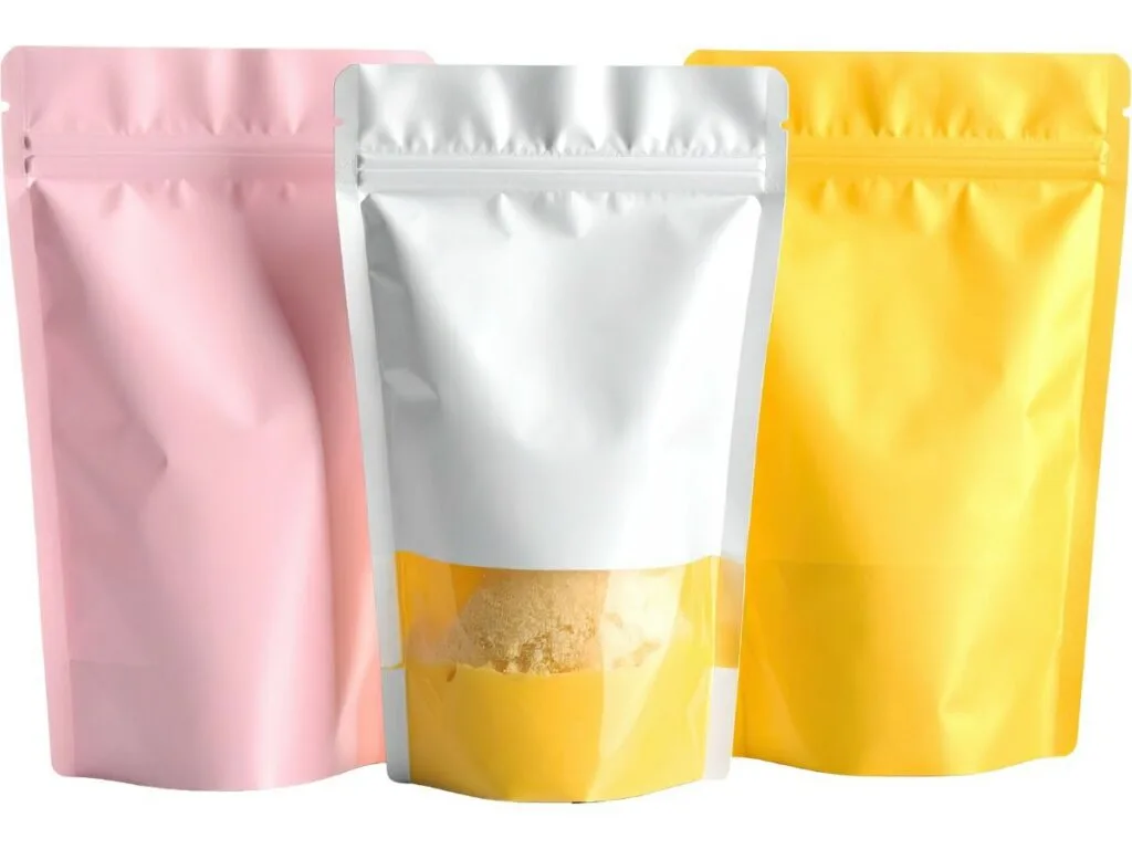 Stand-up pouches and sachets for body scrubs