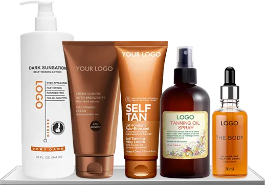 Private label self-tanning products