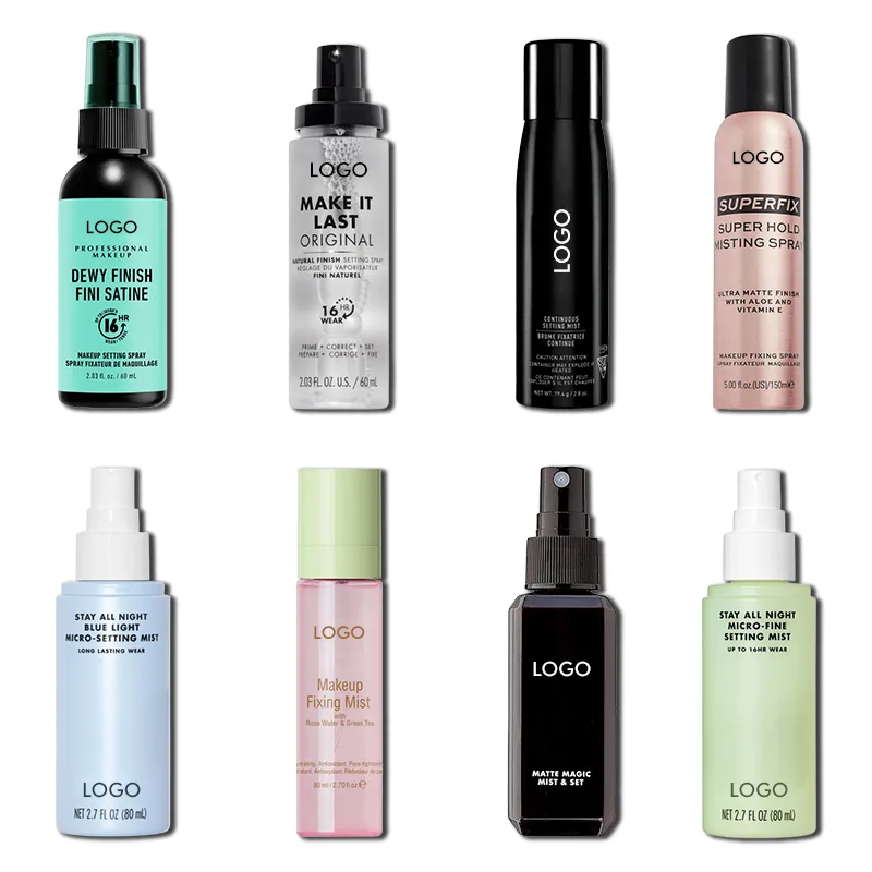 Makeup setting spray product