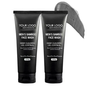 Men's bamboo face wash