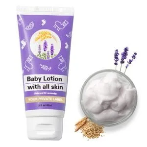 Oatmeal and lavender baby lotion