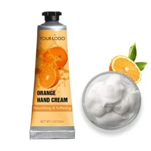 Orange hand cream
