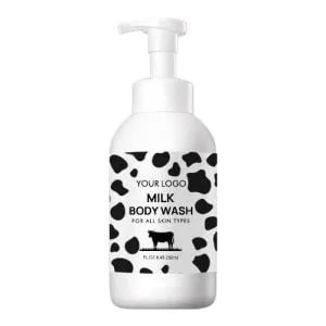 Milk body wash bottle