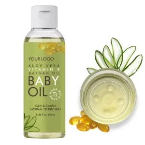 Aloe and vitamin E baby oil