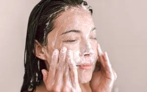 Soap-based facial cleansers
