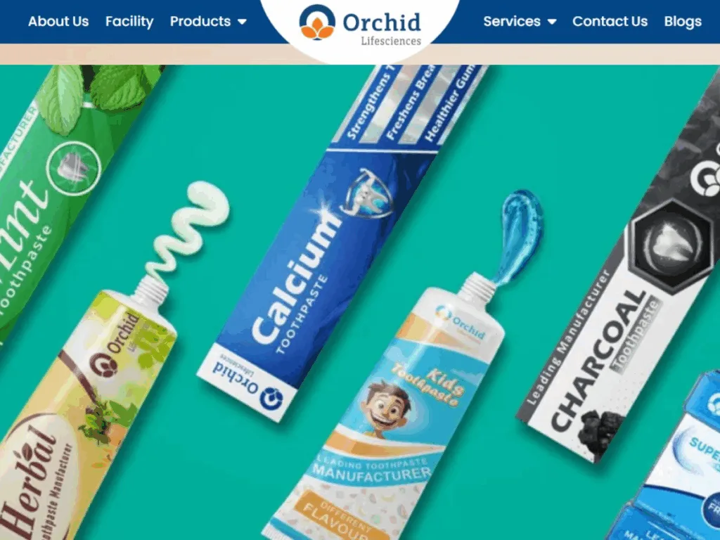 Orchid Lifesciences toothpaste products