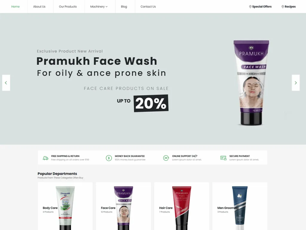 Pramukh C M Industries product page