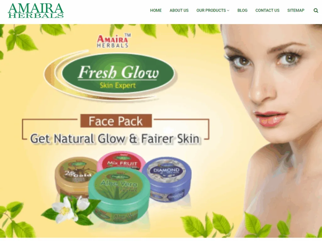 Amaira Herbals skincare products