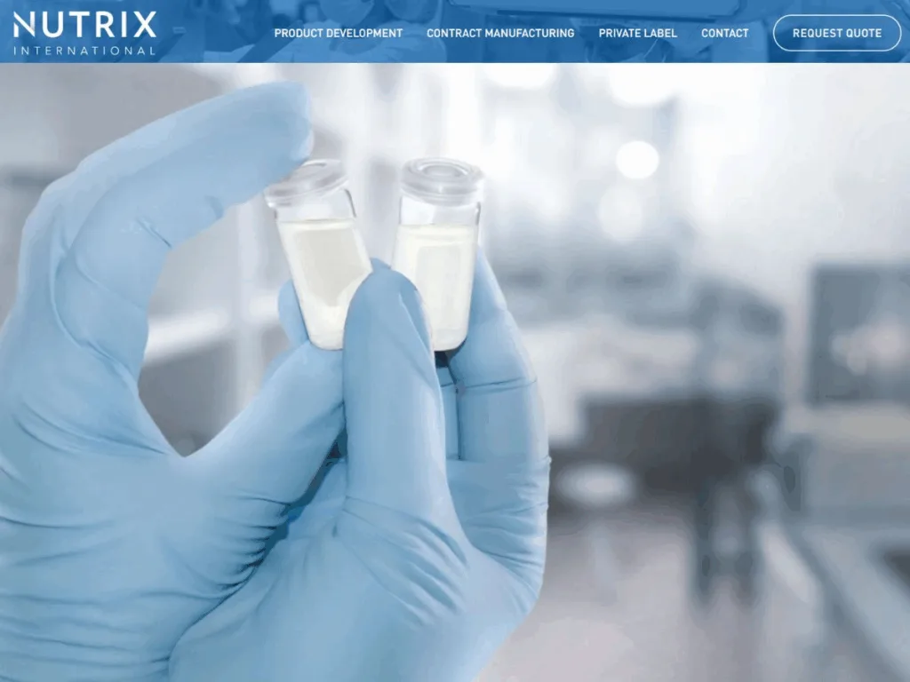 Nutrix International retinol cream manufacturing products