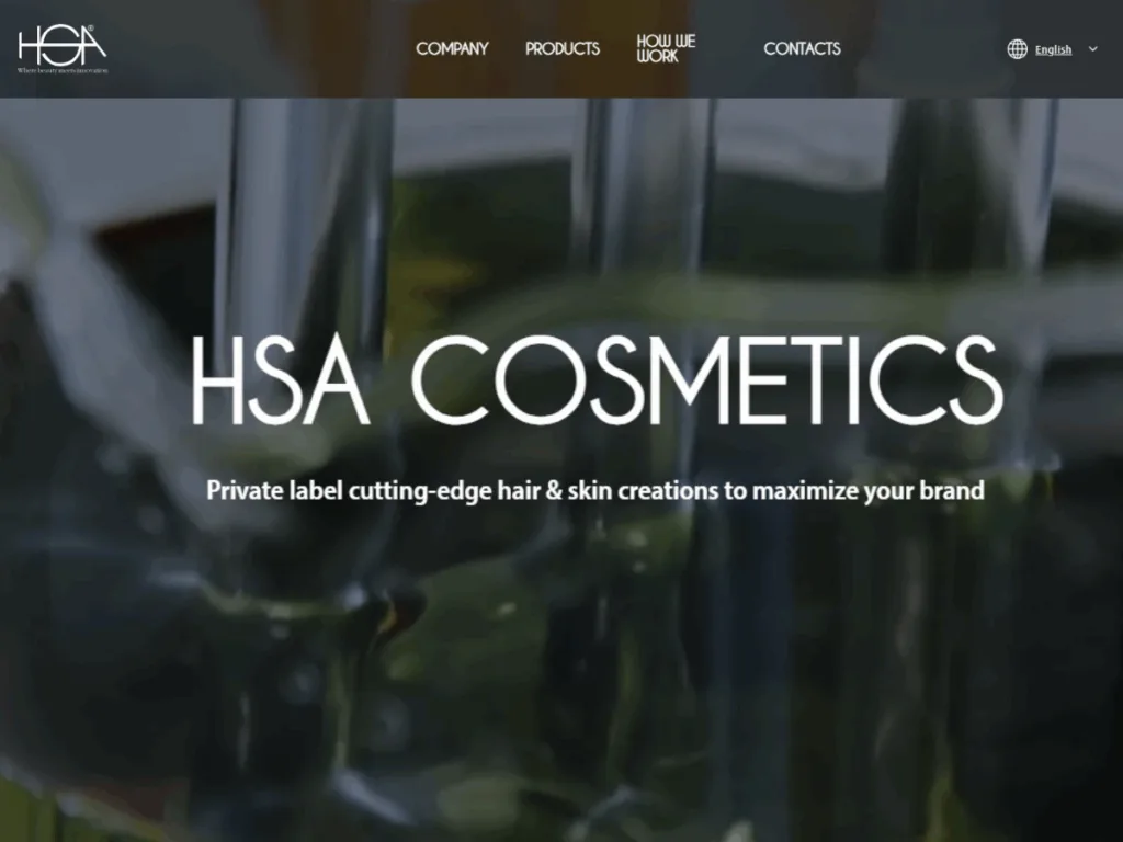 HSA Cosmetics retinol cream manufacturing products