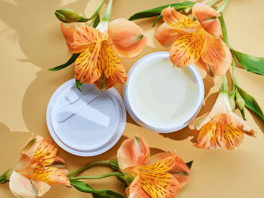 Cleansing balm with flowers