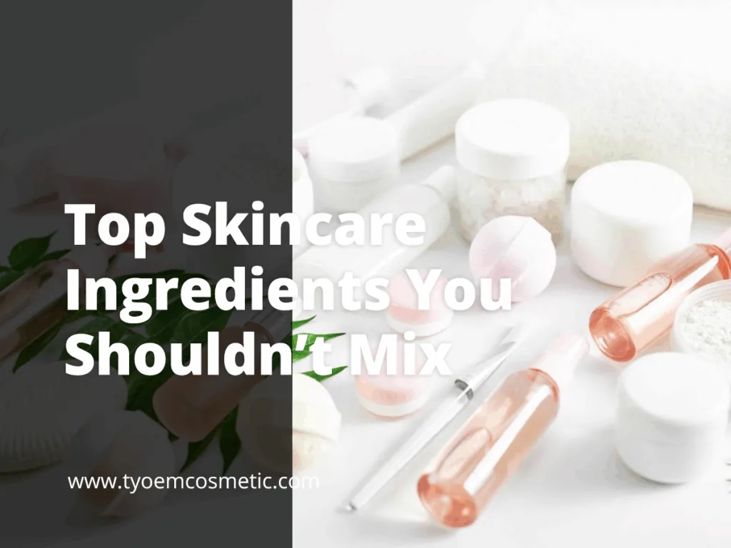 Skincare products and ingredients for a compatibility guide