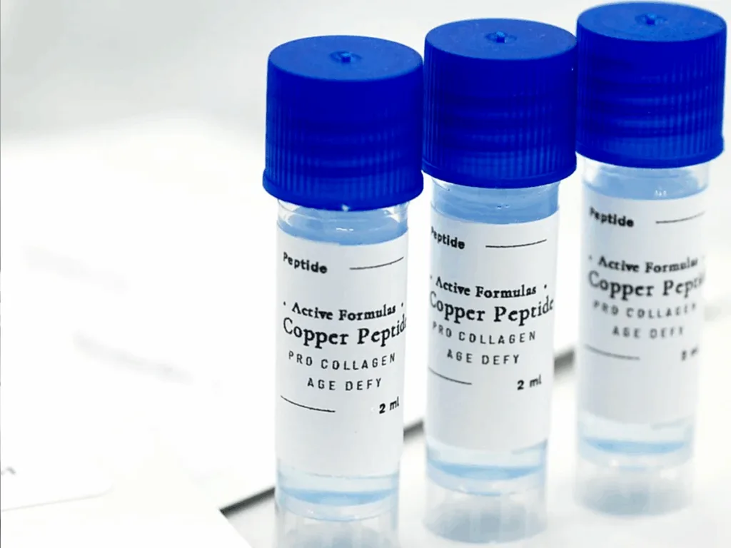 Copper peptide sample tubes