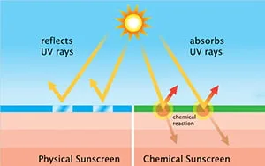 Combined mineral and chemical sunscreen